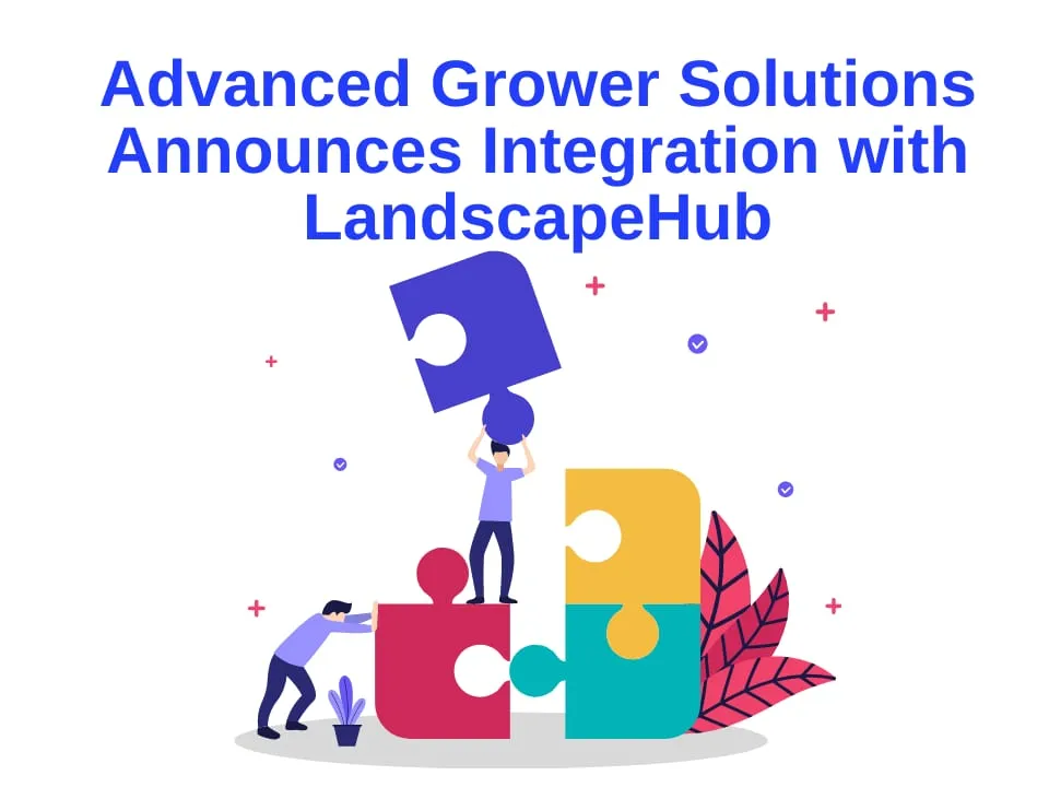 AGS and LandscapeHub integration announcement graphic